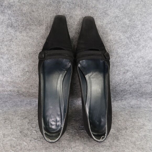 Stuart Weitzman Shoes Womens 8 Pumps Classic Leather Pointed Toe Formal Fashion - Picture 9 of 16